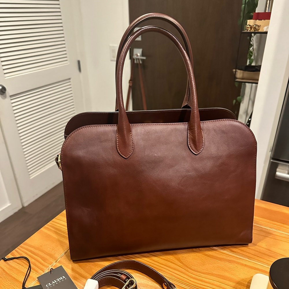 Claudia Firenze Leather Tote TJMaxx
